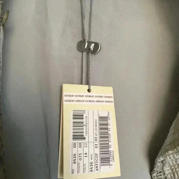 Giorgio Armani 3/4-Sleeve Textured  Jacket 14 - Picture 3 of 6